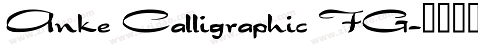 Anke Calligraphic FG字体转换